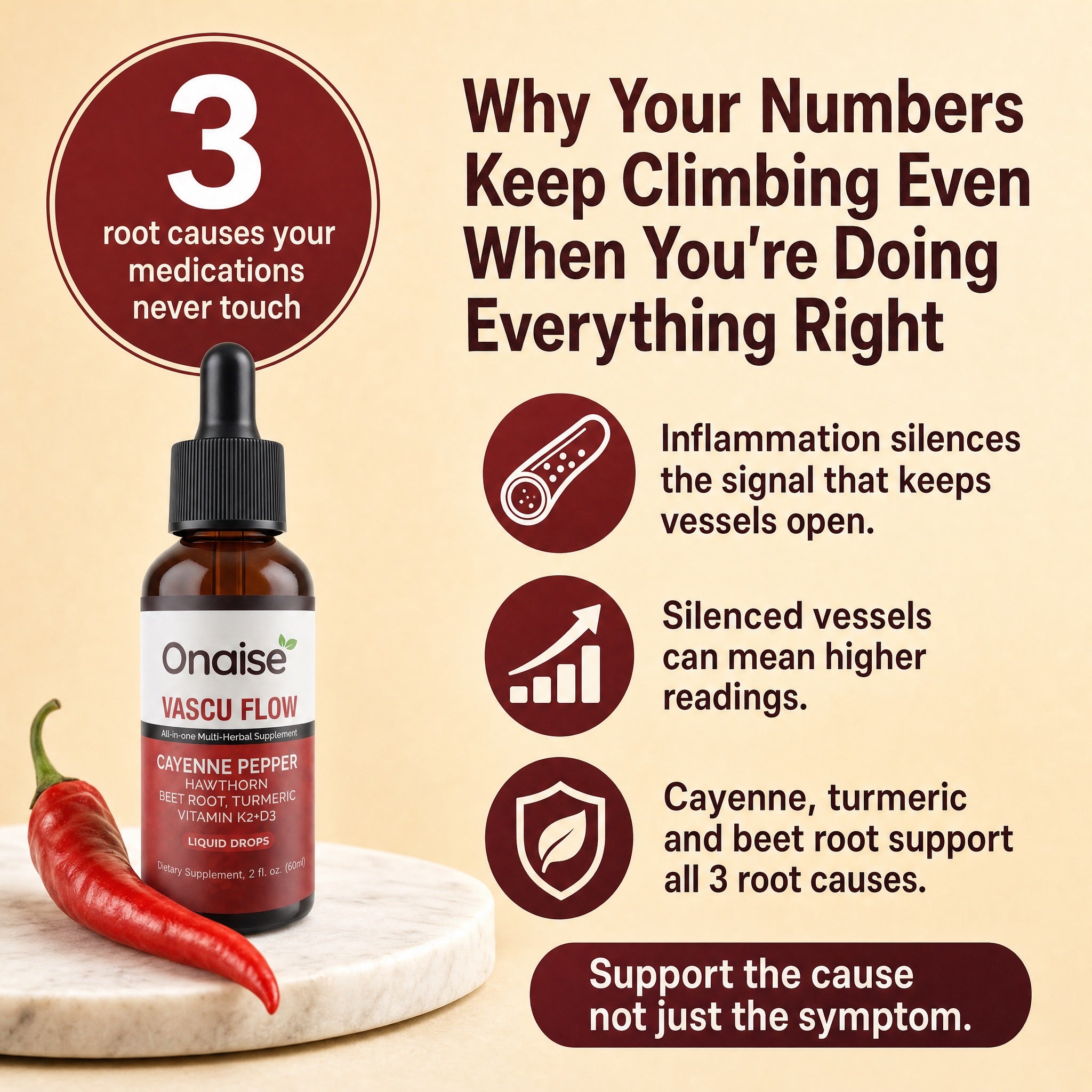 Vascu Flow — 3-in-1 Heart Health Drops